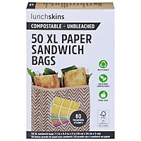 Lunchskins Bag Paper Quart Chevron - 50 Count - Image 3