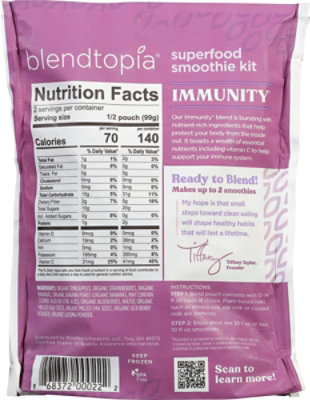 Blendtopia Smoothie Kit Superfood Immunity - 7 Oz - Image 6