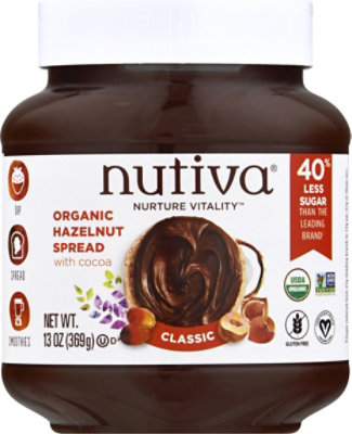 Nutiva Spread Butter Coca Hzlnt - 13 Oz - Image 2