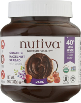 Nutiva Spread Butter Nut Coca Hzlnt - 13 Oz - Image 2