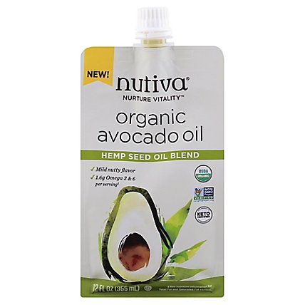 Nutiva Avocado Hempseed Oil Blend - 12 Oz - Image 3