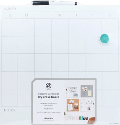 U Brands Calendar Board Dry Erase Square 14 X 14 Inch - Each - Image 2