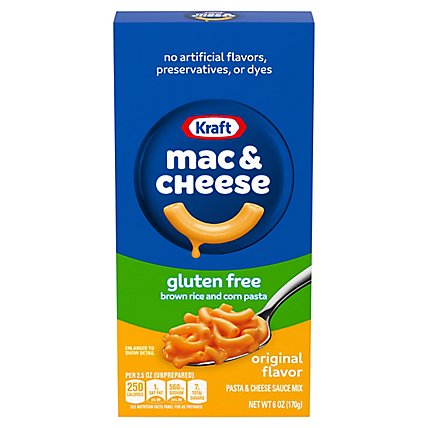 Kraft Gluten Free Original Macaroni & Cheese Dinner Box - 6 Oz - Image 5