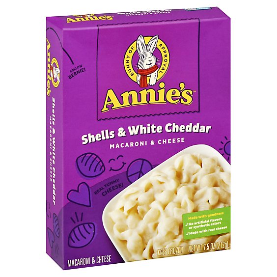 Annies White Cheddar Shells Frozen Mac - 7.5 Oz