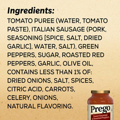 Prego Sweet Sausage and Roasted Peppers Pasta Sauce - 23.5 Oz - Image 5