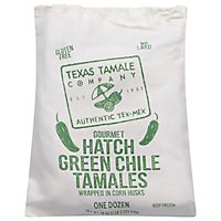 Hatch Green Chile Tamales - 18 Oz - Image 1