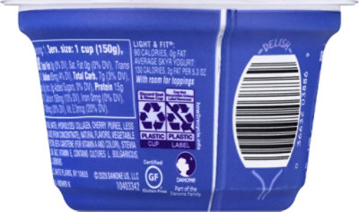 Dannon Light + Fit Yogurt Nonfat With Collagen & Antioxidants Cherry Black Currant - 5.3 Oz - Image 6