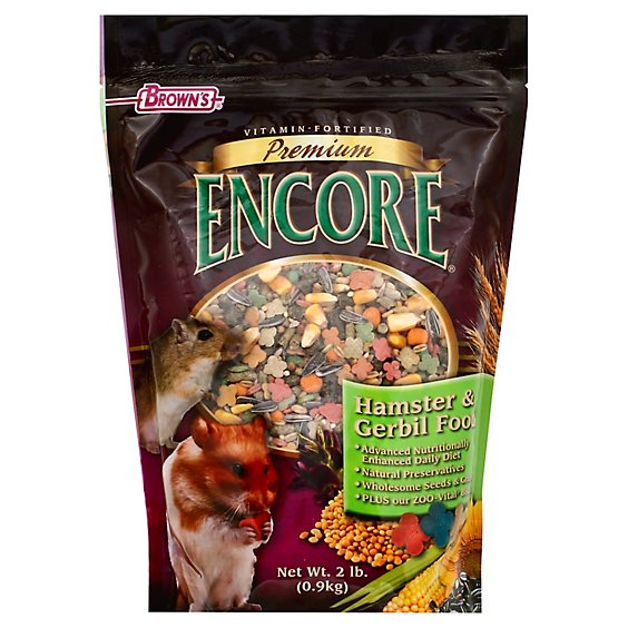 Browns Encore Premium Hamster Food - 2 Lb