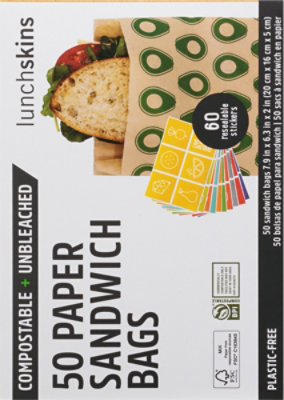 Lunchskins Bag Paper Sandwch Avocado - 50 Count - Image 4