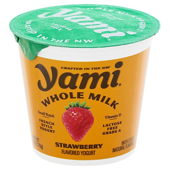 Yami Lactose Free Strawberry Yogurt - 6 Oz