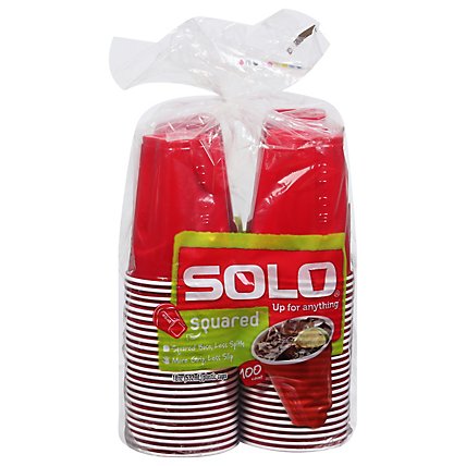 Solo Squared Red Cup - 100 Count - Image 3