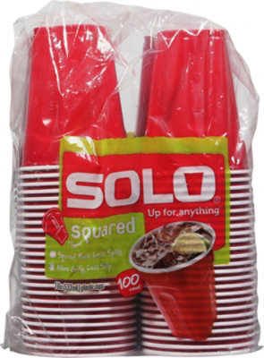 Solo Squared Red Cup - 100 Count - Image 4