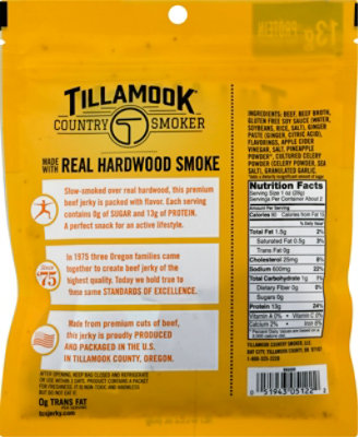 Tillamook Zero Sugar Teriyaki Beef Jerky - 2.2 Oz - Image 6