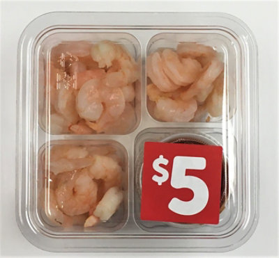 Cooked Shrimp W Cocktail Sauce - 12 Oz