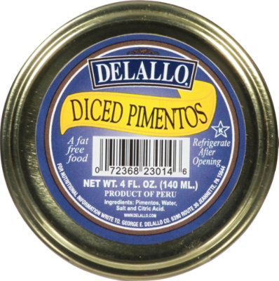 DeLallo Pimentos Diced - 4 Oz - Image 2