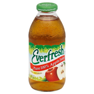 Everfresh Green Apple Juice 24oz Everfresh 12pk Glass
