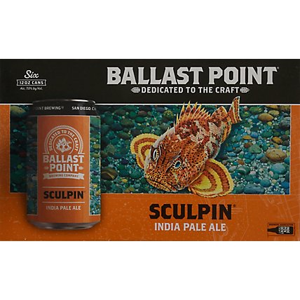 Ballast Point Sculpin Ipa In Cans - 6-12 Fl. Oz. - Image 2