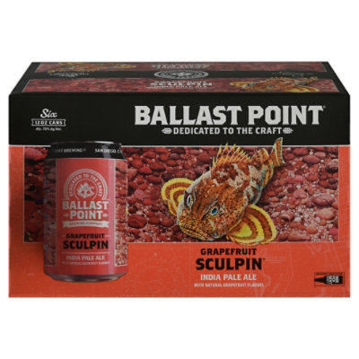 Ballast Point Grapefruit Sculpin Ipa In Cans - 6-12 Fl. Oz. - Image 3