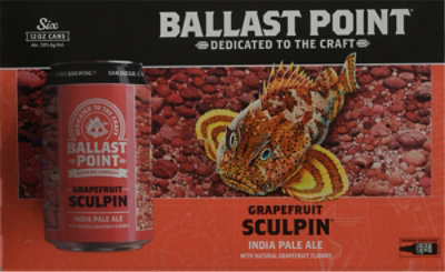 Ballast Point Grapefruit Sculpin Ipa In Cans - 6-12 Fl. Oz. - Image 2