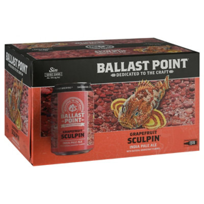  Ballast Point Grapefruit Sculpin Ipa In Cans - 6-12 Fl. Oz. 