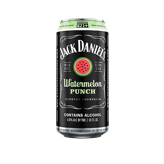 Jack Daniel's Country Cocktails 9.6 Proof Watermelon Punch Malt Beverage Can - 16 Oz