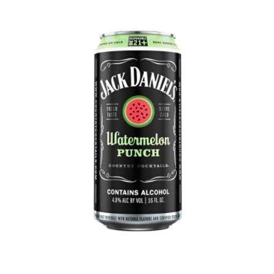 Jack Daniel's Country Cocktails 9.6 Proof Watermelon Punch Malt Beverage Can - 16 Oz