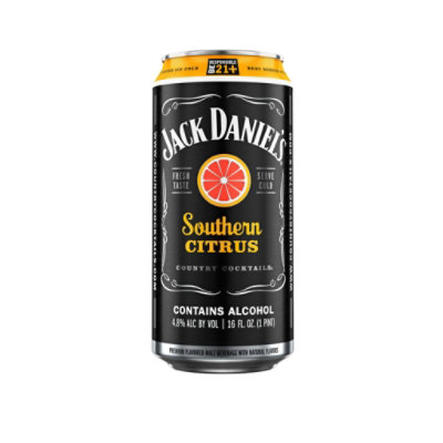 Jack Daniel's Country Cocktails Southern Citrus Malt Beverage 9.6 Proof Can - 16 Oz