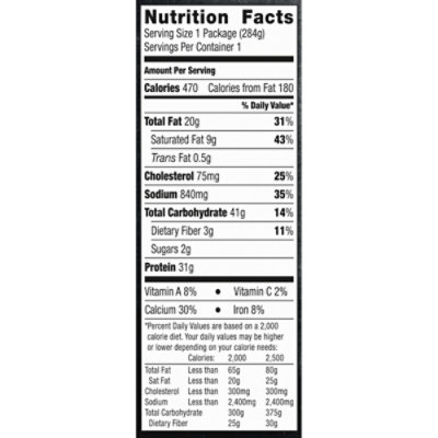 DEVOUR Creamy Bacon Alfredo Mac & Cheese with Chicken Frozen Meal - 10 Oz - Image 2