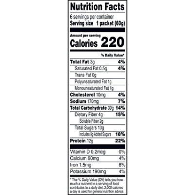 Quaker Protein Apples & Cinnamon Instant Oatmeal - 12.6 Oz - Image 4