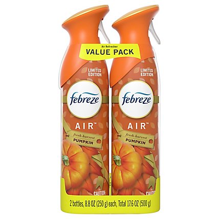 Febreze Air Freshener Odor Eliminating Fresh Harvest Pumpkin Pack Of 2 - 8.8 Fl. Oz. - Image 3