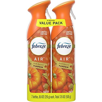 Febreze Air Freshener Odor Eliminating Fresh Harvest Pumpkin Pack Of 2 - 8.8 Fl. Oz. - Image 2