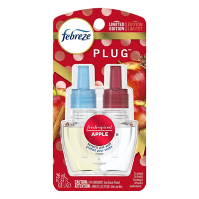 Febreze Plug Oil Warmer & Scent Refill Fresh Spiced Apple - Each - Image 3