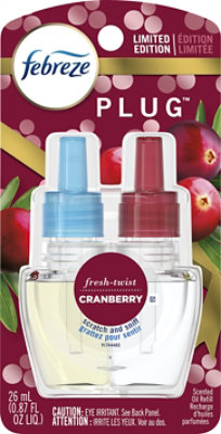 Febreze Plug Oil Warmer & Scent Refill Fresh Twist Cranberry - Each - Image 2