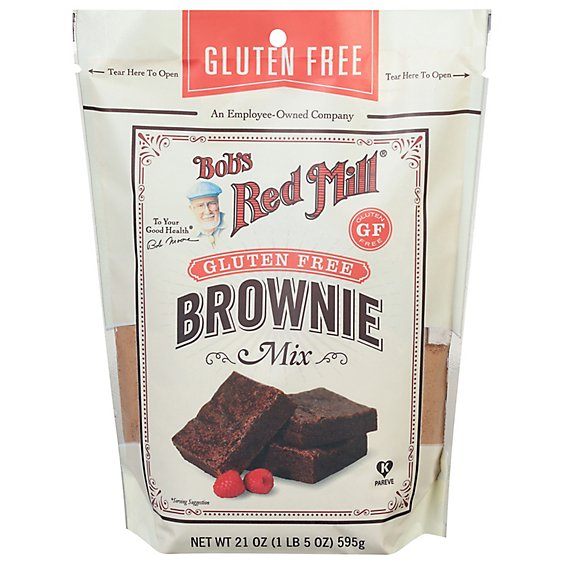 Bobs Red Mill Brownie Mix Gluten Free Pouch - 21 Oz