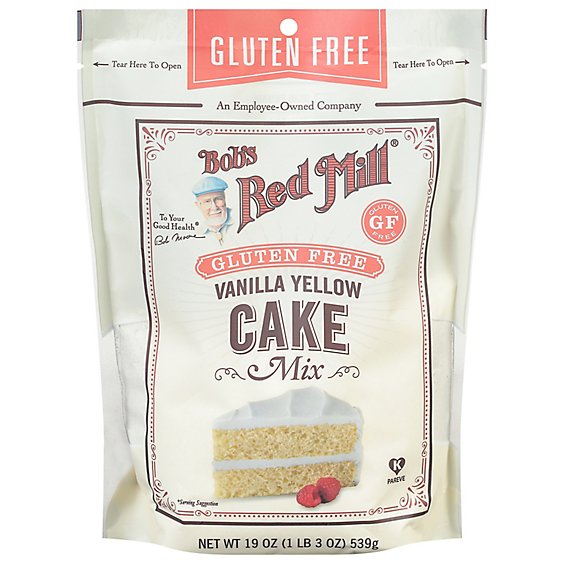 Bobs Red Mill Cake Mix Gluten Free Vanilla - 19 Oz