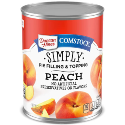 Duncan Hines Comstock Simple Peach Pie Filling & Topping - 21 Oz - Image 1