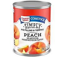 Duncan Hines Comstock Simple Peach Pie Filling & Topping - 21 Oz