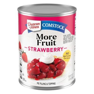 Duncan Hines Comstock Strawberry Pie Filling & Topping - 21 Oz - Image 1