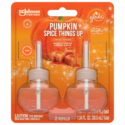 Glade Plugins Scented Oil Refills Pumpkin Spice Things Up - 2-1.34 Fl. Oz.