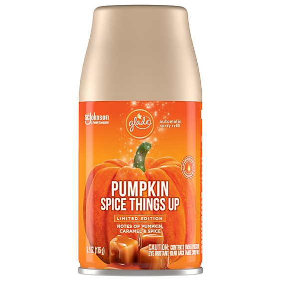 Glade Pumpkin Spice Things Up Large Automatic Spray Refill - 6.2 Oz