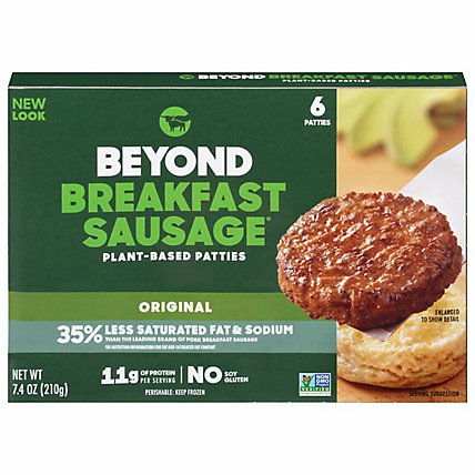 Beyond Meat Beyond Breakfast Sausage Plant Based Original Breakfast Patties - 7.4 Oz - Image 3