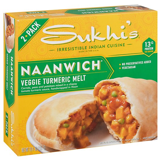 Sukhis Naanwich Turmeric & Potato - 10.4 Oz