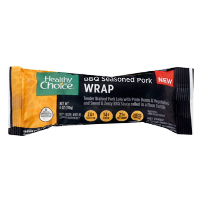 Healthy Choice Frozen Meal Bbq Seasoned Pork Wrap - 6 Oz