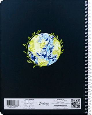 Top Flight Watercolor Geo 1 Subject Wide Rule Notebook  - Each - Image 4