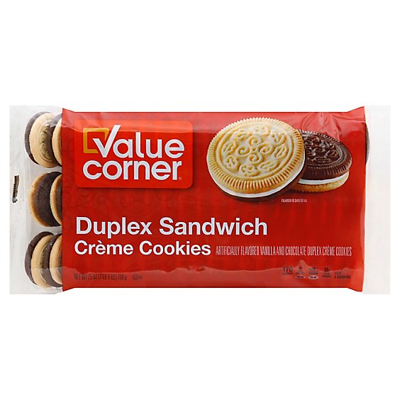 Value Corner Cookie Sandwich Duplex - 25 Oz