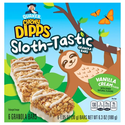 Quaker Chewy Dipps Sloth Tastic Granola - 6.3 Oz