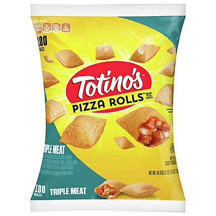 Totinos Triple Meat Pizza Rolls 100 Count - 48.85 Oz - Image 2