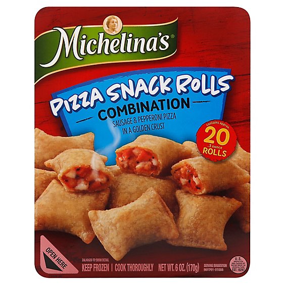 Michelinas Combination Pizza Snack Rolls - 6 Oz