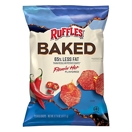 Ruffles Baked Potato Crisps Flamin Hot - 6.25 Oz - Image 1