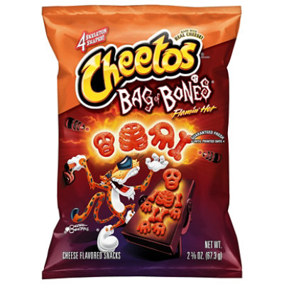 CHEETOS Bag Of Bones Cheese Flavored Snacks Flamin Hot - 2.375 Oz